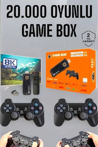 Hubrendy Tekno 8k Premium 20.000 Oyunlu Gamebox Tv Uyumlu