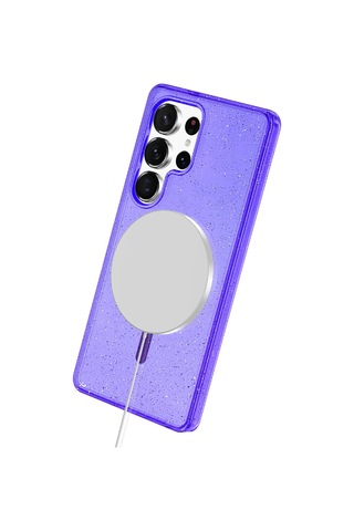 Joko - 89 - Samsung Galaxy Uyumlu S25 Ultra Star Magsafe Kapak - Glblseme - - Mor