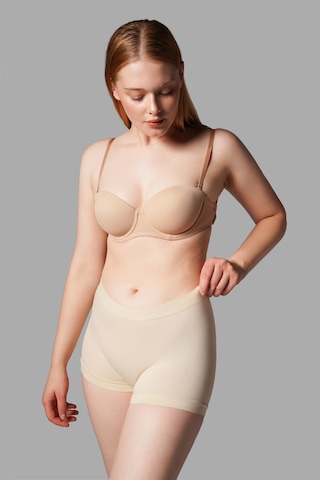 Fit Women Kadın Boxer Toparlayıcı İz Yapmayan Seamless Örme Boxer 2001 Bej