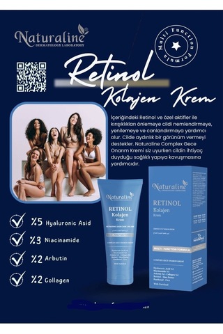 Naturaline Onarıcı Retinol Kolajen Krem 100 ML