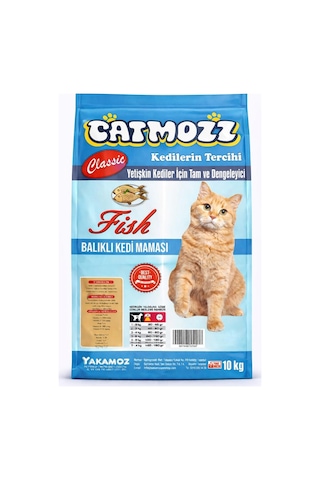 Catmozz Classic Balıklı Yetişkin Kedi Maması 10 KG