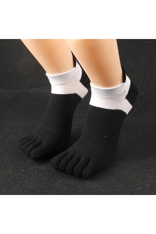 Homyl Erkekler Ve Kadınlar Için Ayak Bileği Çorap Pamuklu Siyah