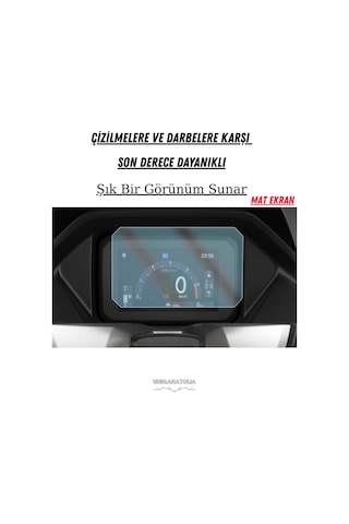 Honda Pcx Dx 2025 Dijital Gösterge Uyumlu Mat Ekran Koruyucu