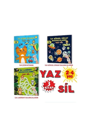 2-4 Yaş Mucit Karınca Yaz-Sil Kitaplar-2