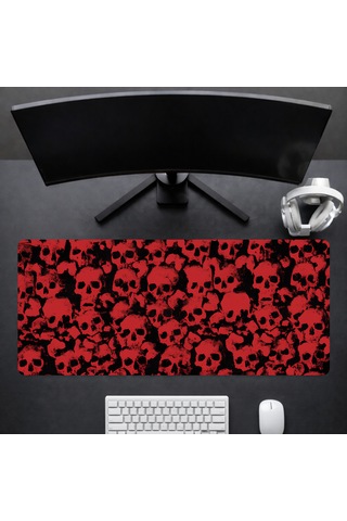 90x40 Cm Desenli Oyuncu Gaming Mouse Pad Kaymaz Kauçuk Taban Fare Altlığı Xxl Mousepad Pattern Serisi 04