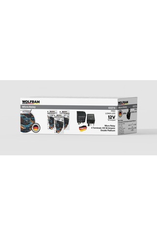 Röle Çift Platinli Siyah 4 Uçlu Mikro Yeni Model Pro 5 Adet - Wolfram 63274