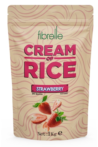 Fibrelle Rice Cream Strawberry Çilek 1 Kg