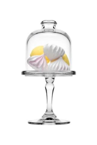 Paşabahçe 96456 Mini Pattiserie Ayaklı Kapaklı Fanus