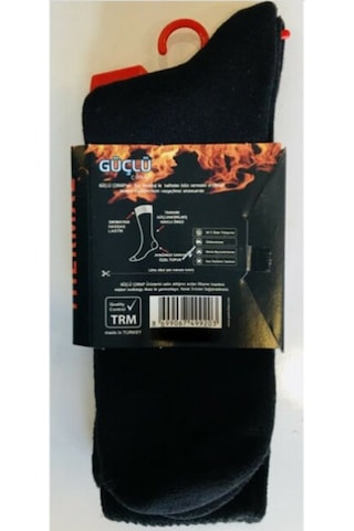 Zeyasel Güçlü Kışlık Termal Thermal Çorap Siyah