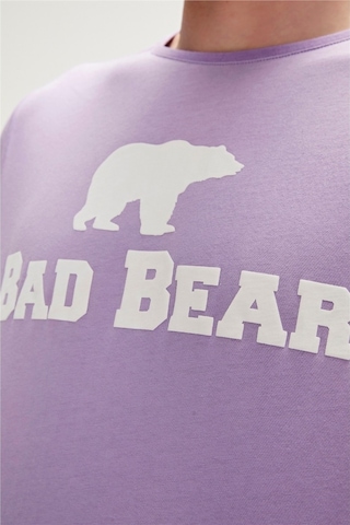 Bad Bear Erkek Mor Bisiklet Yaka Tişört 190107002-TUS Mor