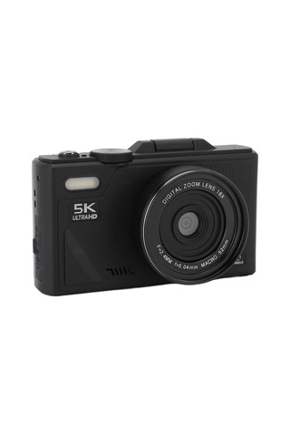 Çeşithane 75mp Hd Retro Dijital Kamera 18x Dijital Zoom, 3 Ekran, Autofocus, Gülümseme Algılama, Siyah