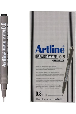 Artlıne Cızım Kalemı 005Mm Sıyah 12'li Kutu 2305