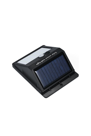 Ranyeek Solar Güneş Panelli Pır Hareket Sensörlü Led Duvar Lambası - 20 Led 6000k Beyaz Işık, Ip65 Su Geçirmez, Bahçe/ev Cephesi Aydınlatması 2 Farklı Tasarımdan Rastgele Gönderilir Siyah