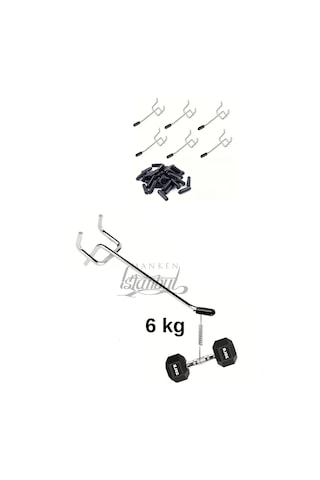 Delikli Pano Kancası Koruma Kauçuklu 10 Cm Ekstra Güçlü Raf Askısı 2.5 Cm Dip 55 Adet Krom