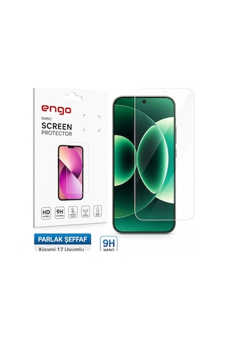 Xiaomi 17 Ekran Koruyucu 9h Parlak Nano 6.3 İnç Şeffaf