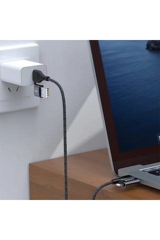 Floveme 4in1 Usb To Type C -type To Type Kablosu+iPhone Uyumlu Başlık Usb 1m- 5775