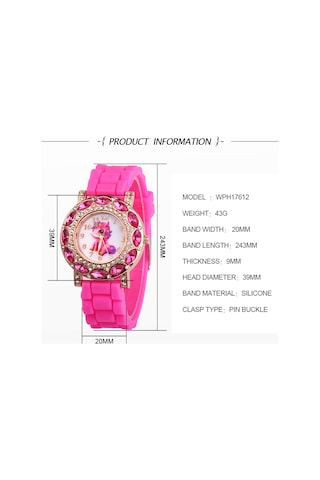 Samdoo Kız Çocukları İçin Mavi Kuyruklu Teknoşer Yüzükü, Zeytinli Kordon, Kvartz Hareketli Moda Kol Saati Diğer