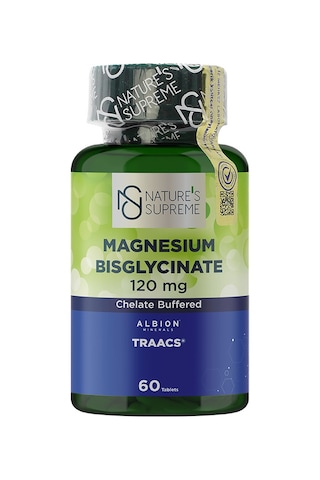 Nature's Supreme Magnesium Bisglycinate 120 MG 60 Tablet