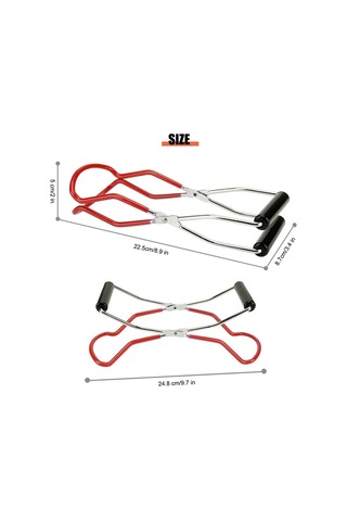 Youtek Kırmızı Anti-parça Pp+ınç Kaplama+tpr Materyalli, Kaymazlı-güvenli Kavanoz Tutucu, Ev Isı Temizliği Klipsi, Geniş Açık Tasma Diğer