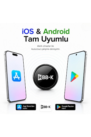 Hapro Tag Apple Uyumlu iOS & Android Airtag Akıllı Gps Siyah 4'lü Paket