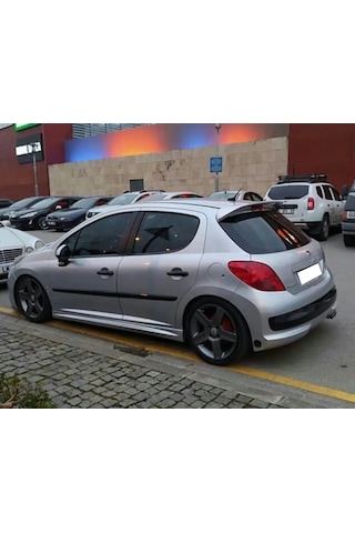 Peugeot 207 Yan Marşpiyel Seti Mat Siyah Plastik 2 Adet