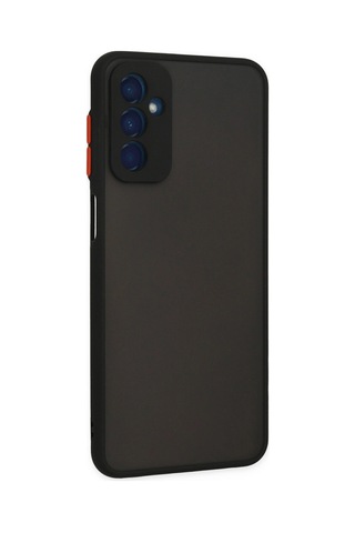 Samsung Galaxy Uyumlu M13 Kılıf Montreal Silikon Kapak 56cc9 Siyah