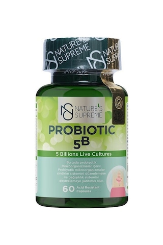 Natures Supreme Probiotic 5B 60 Kapsül Aromasiz