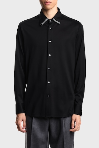 Emporio Armani Logolu Pamuklu Regular Fit Klasik Yaka Gömlek Erkek Gömlek Em003055 Af10761 Uc001 Siyah SİYAH