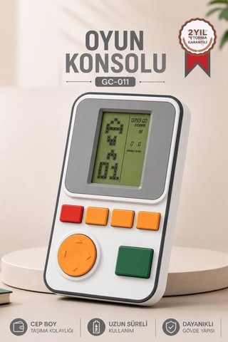 Eğlence Aracı Hobi Aleti Seyyar Konsol Oyun Kolu Atari Joystick Tetris Gameboy Gc011 Beyaz
