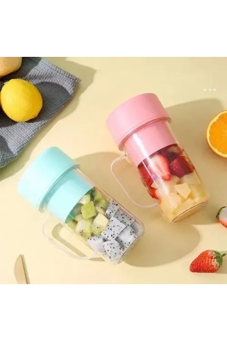 Taşınabilir Pipetli Bardak Blender Renkli