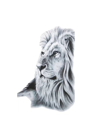 Caş Dekorasyon Aslan Desen Geçici Dövme Tattoo