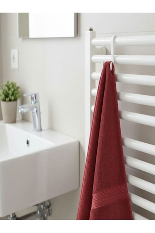 4 Adet Havlupan Askısı, Kıyafet Askısı, Kapı Arkası Askısı Radyatör Askısı Banyo Askısı Beyaz Beyaz
