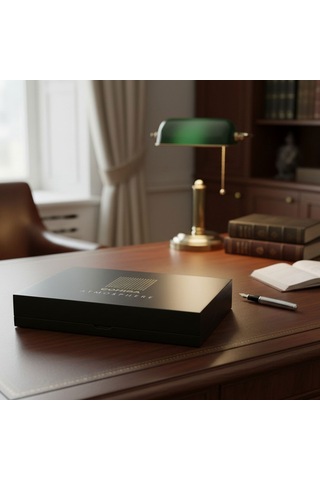 Cohiba Atmosphere Mat Siyah Humidor Puro Kutusu 25's