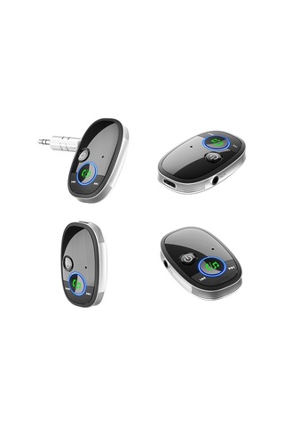 Sones Araç Bluetooth Alıcısı Müzik Çalar Kablosuz Ses Dönüştürücü Siyah