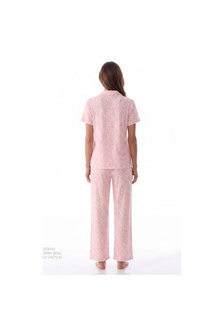 Penti Pembe Pink Leopard Gömlek Pantolon Pijama Takımı Pk32