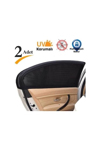 2 Adet Araba Yan Cam Perde Kılıfı Güneşliği Oto Araç Arka Yan Cam Için Güneşlik
