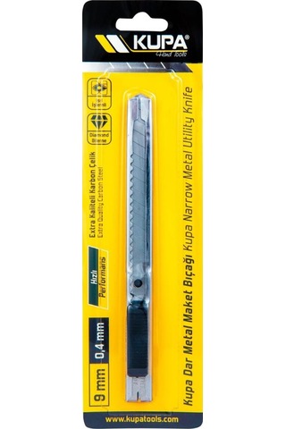 Kupa Metal Dar Maket Bıçağı Falçata - 9 X 0.4 Mm. - 3 Adet