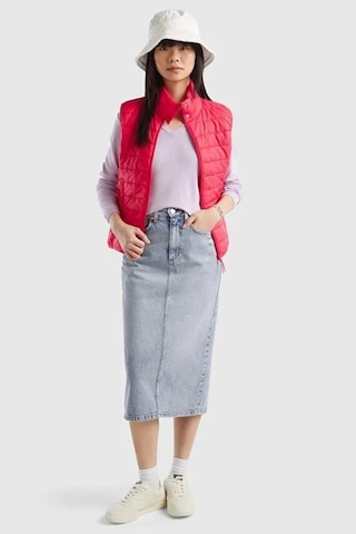 United Colors Of Benetton Kadın Yelek 2v7edj003 Fuşya