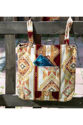 Bk Gift El Yapımı Otantik Türk Kilim Omuz Çantası -3, Günlük, Kitap, Tablet, Plaj Ve Seyahat Çantası Kobitmeyencom35838 Bk Gift