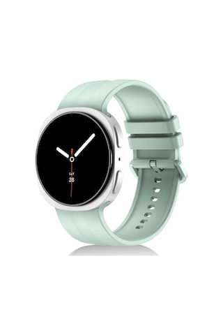 Samsung Galaxy Watch 9 40mm Uyumlu Krd-159 22mm Silikon Kordon - Açık Yeşil