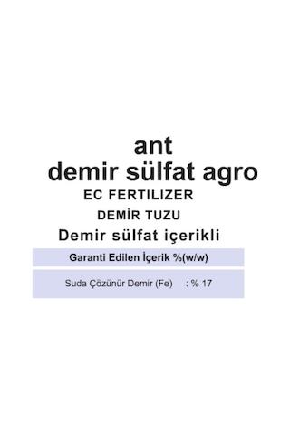 Demir Sülfat Kara Boya 1 KG