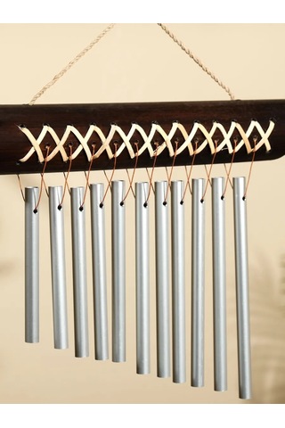 Simalend Tropikal Rüzgar Çanı Dekoru, Siyah 404002339