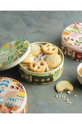 Tereyağlı Kurabiye Teneke Kutu 180 Gr
