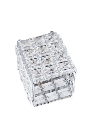 Springsun Gümüş Metal Ve Kristal Dekoratif Saklama Kutusu - Ev Dekorasyonu, Mükemmel Hediye, Küçük Alet Ve Mücevher Saklama Kabı Perliten Yumuşak Paketleme Çok Renkli