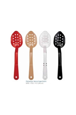 Biradlı Kaşık Servis Delikli Policarbon 29 Cm.