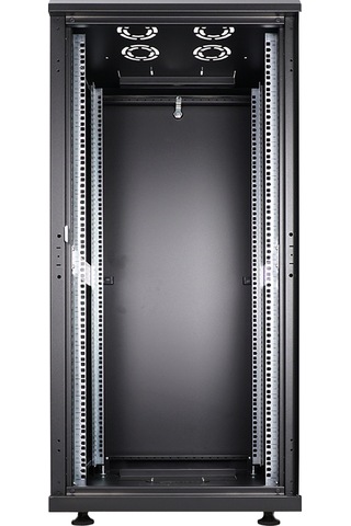 Canovate 26U 600X600Mm 19''Dikili Tip Network Rack Kabinet Siyah