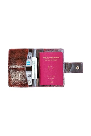 Vip Gift Pasaport Kılıfı Pasaportluk Hakiki Deri Bordo