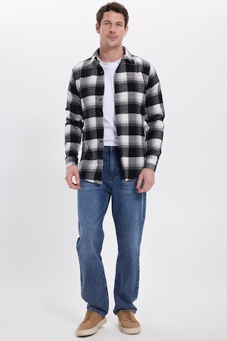 Tudors Erkek Slim Fit Dar Kesim Kareli Kışlık Oduncu Gömlek-42202 Çok Renkli