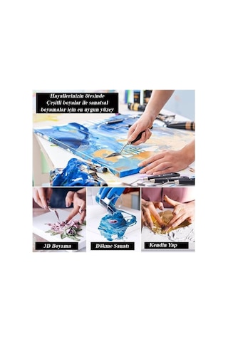 Yuvarlak Tuval 20x20 Cm 1 Adet Arkadan Zımbalı Astarlı Resim Tuvali Akrilik Boya Yağlı Boya Daire Tuval Diğer