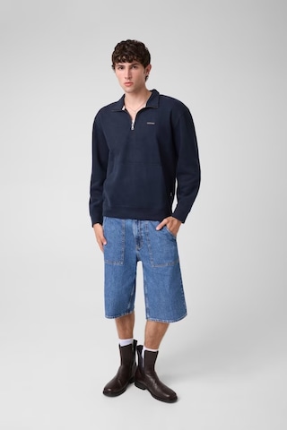 Guess Guess Jeans Yarım Fermuarlı Erkek Sweatshirt M6bq04k5405 Lacivert